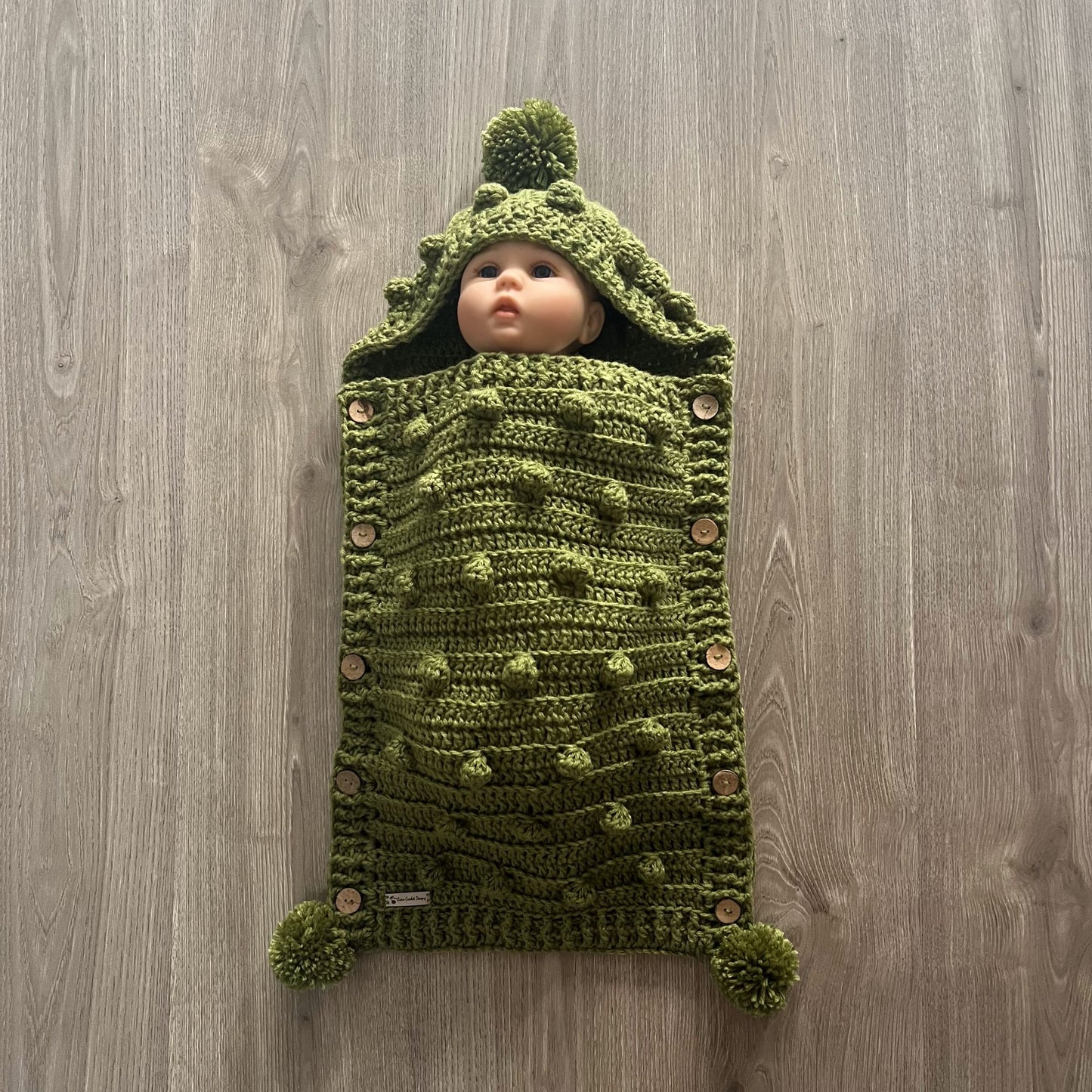 Crochet Pattern Hunter Crochet Baby Sleeping Bag Cocoon