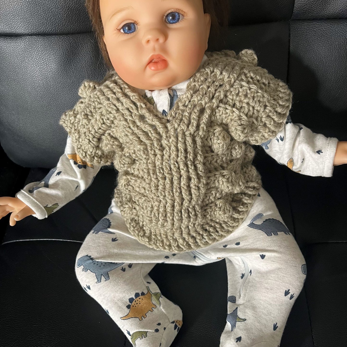 Crochet Pattern Hunter Pullover Sweater and Vest Baby to 12 Years