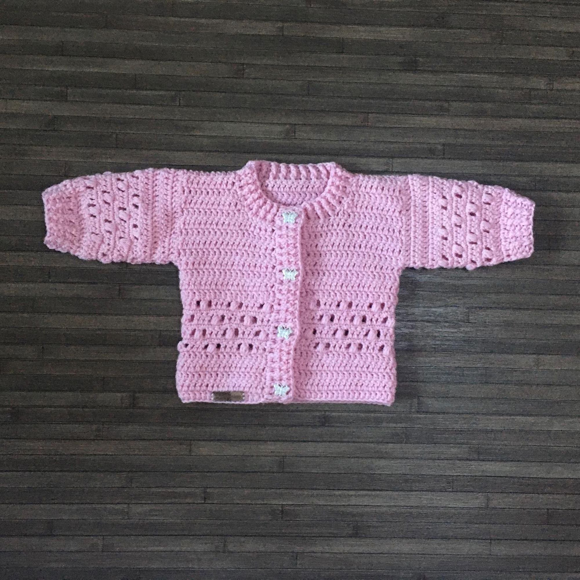 Izzy Crochet Pattern Collection – Cardigan & Pants (0-2 Yrs), Hat (0-10 Yrs) & Booties | PDF Pattern (English)