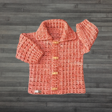 Crochet Baby & Toddler Cardigan Pattern – James Collared Baby Sweater (0–2Y)