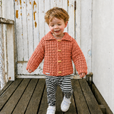 Crochet Baby & Toddler Cardigan Pattern – James Collared Baby Sweater (0–2Y)