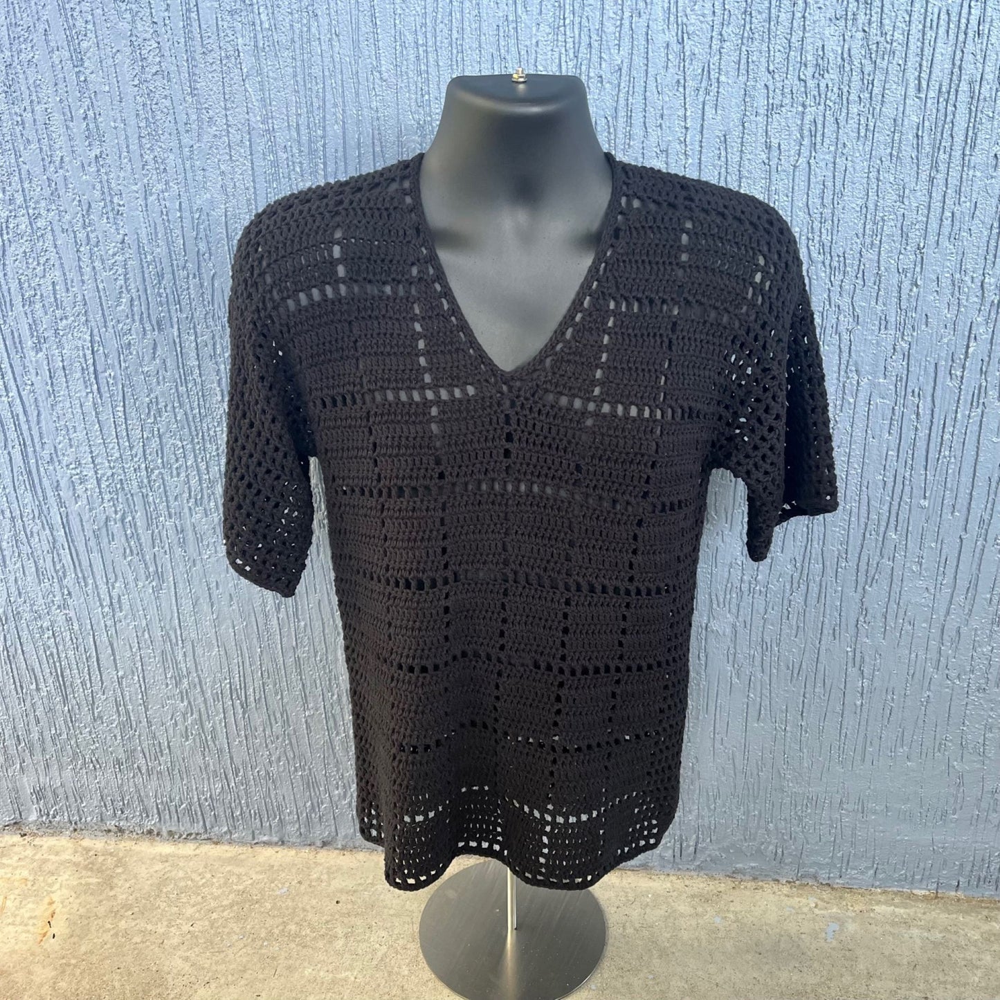 Crochet Pattern Jet Mens T-shirt XS - 2XL