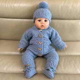 Crochet Baby Pattern Set – Coral Cardigan, Hat, Booties, Pants & Bib
