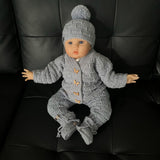 Kasey Crochet Pattern Collection – Cardigan & Hat (to 10Y), Baby Pants (to 2 Y), Booties – English Only