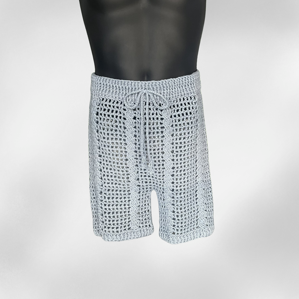 Crochet Men's Shorts Pattern – Kayne Cabled Crochet Shorts (Unisex, S–5XL) – English Only