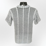 Kayne Crochet Men’s Cabled Polo Shirt Pattern (S–5XL) - English Only