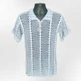 Crochet Men's Polo Shirt & Shorts Set Pattern (S–5XL) – Kayne Summer Outfit for Men & Women