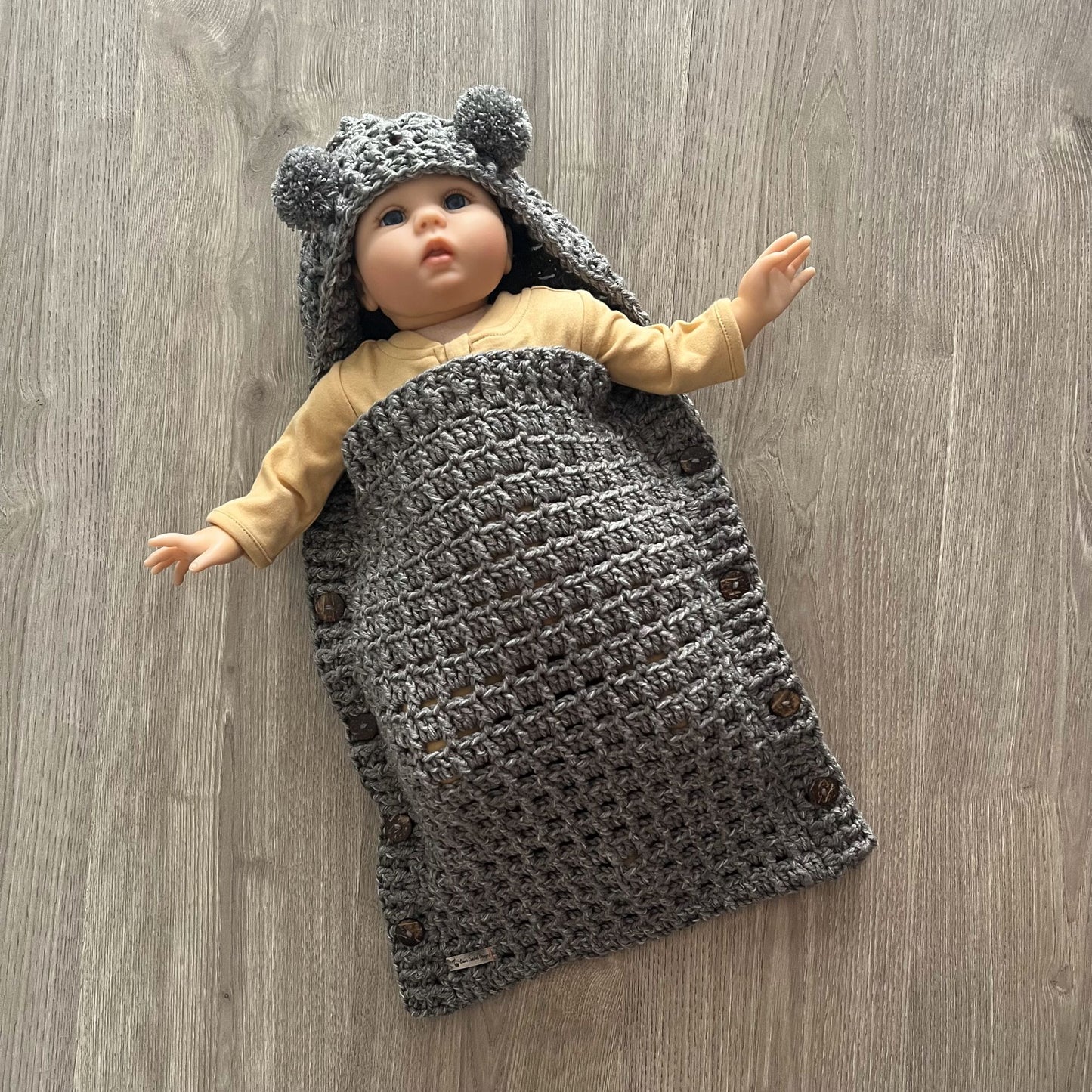 koala crochet baby sleeping bag cocoon