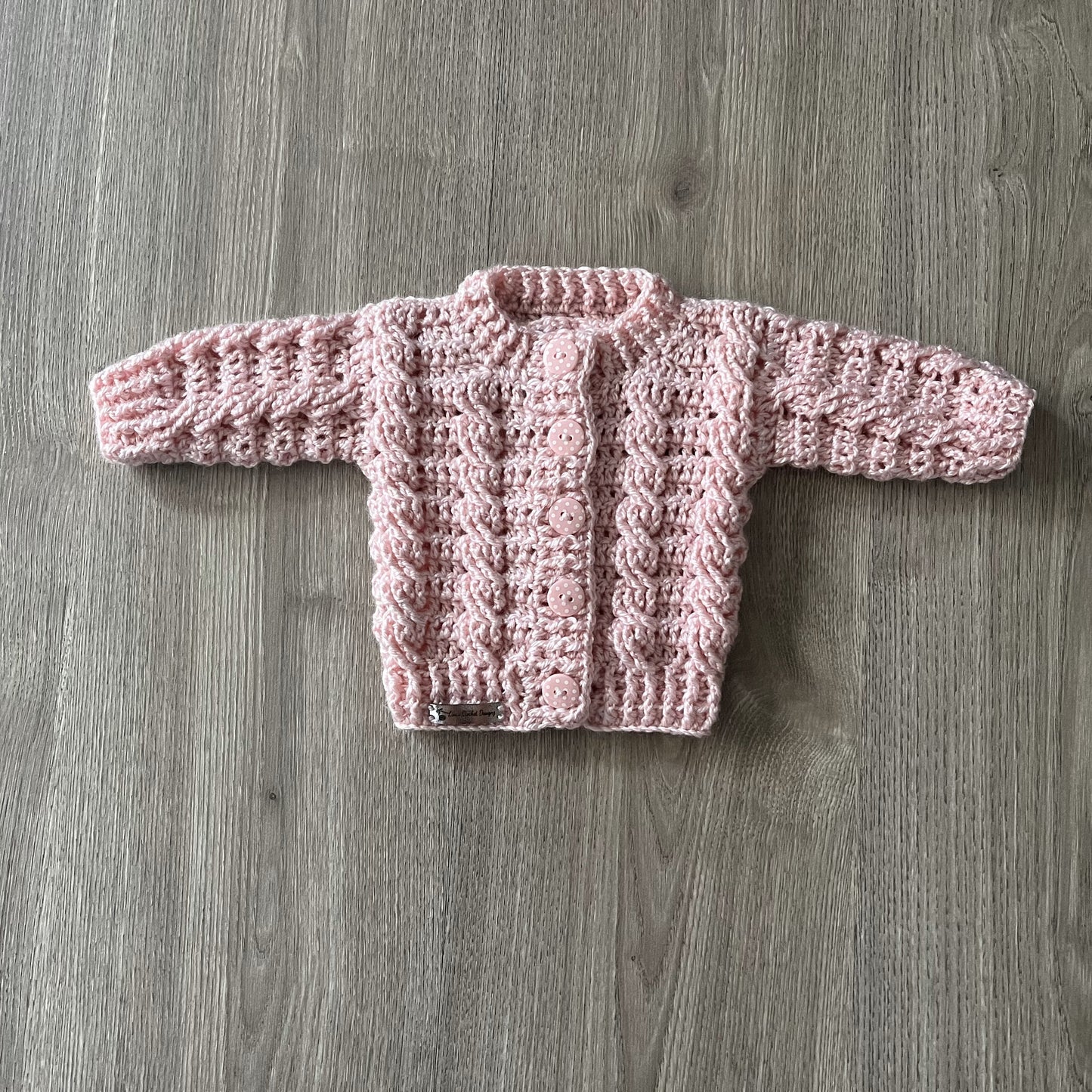 Crochet Pattern Lola Newborn Baby Cardigan Hat Booties Set