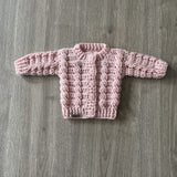 Lola Crochet Pattern Newborn Baby Cardigan, Hat & Booties Set PDF – English