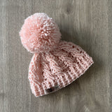 lola crochet cabled hat