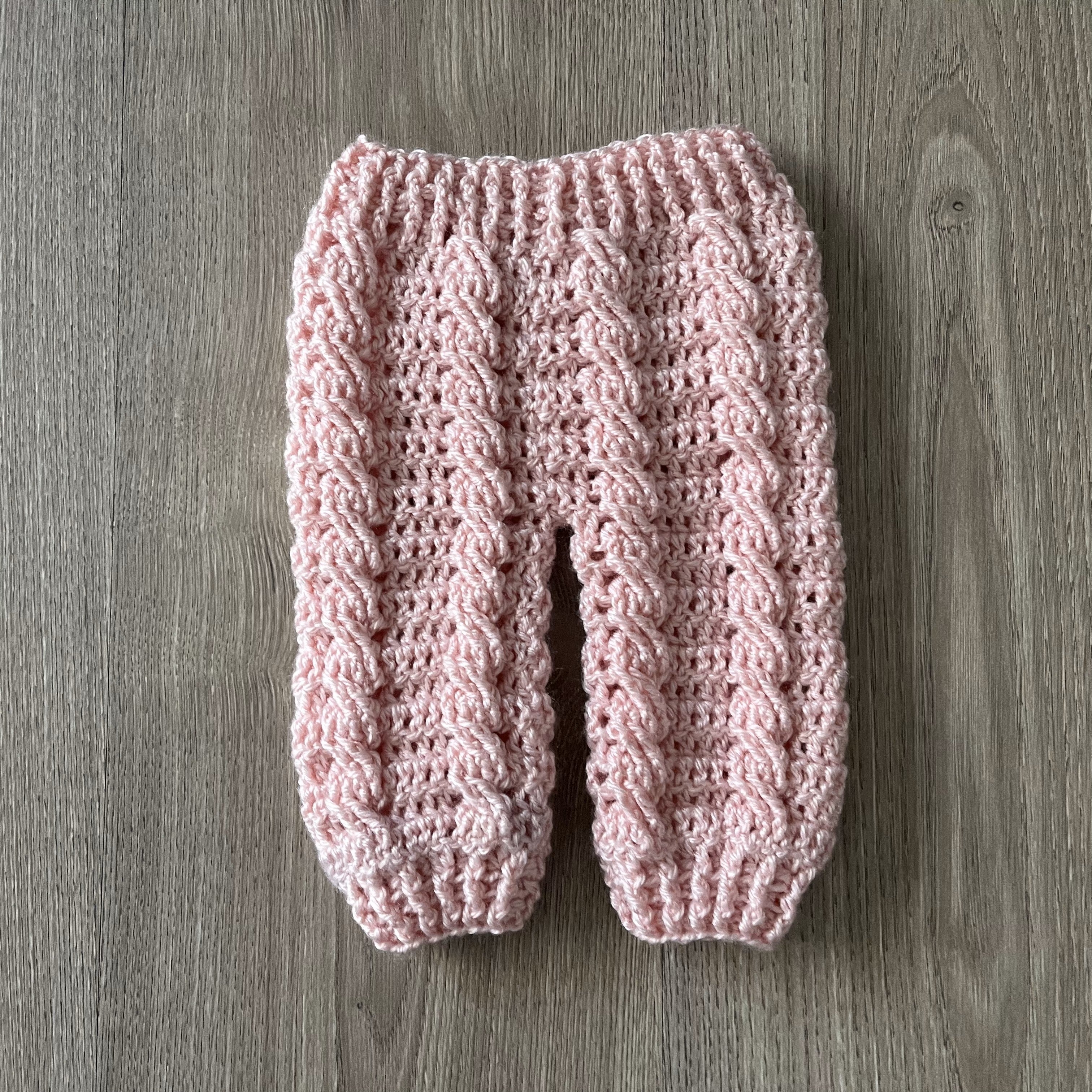 Lola Crochet Pattern - Cabled Baby Pants – (Newborn to 2Y) | English PDF