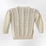 Crochet Kids Cardigan Pattern – Lola Cabled Cardigan (Ages 3–12 Years) – English Only