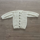 Crochet Kids Cardigan Pattern PDF – Lola Cabled Cardigan (3–12 Years)