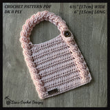 Lola Crochet Cabled Baby Bib Pattern | Stylish & Practical | English PDF Download