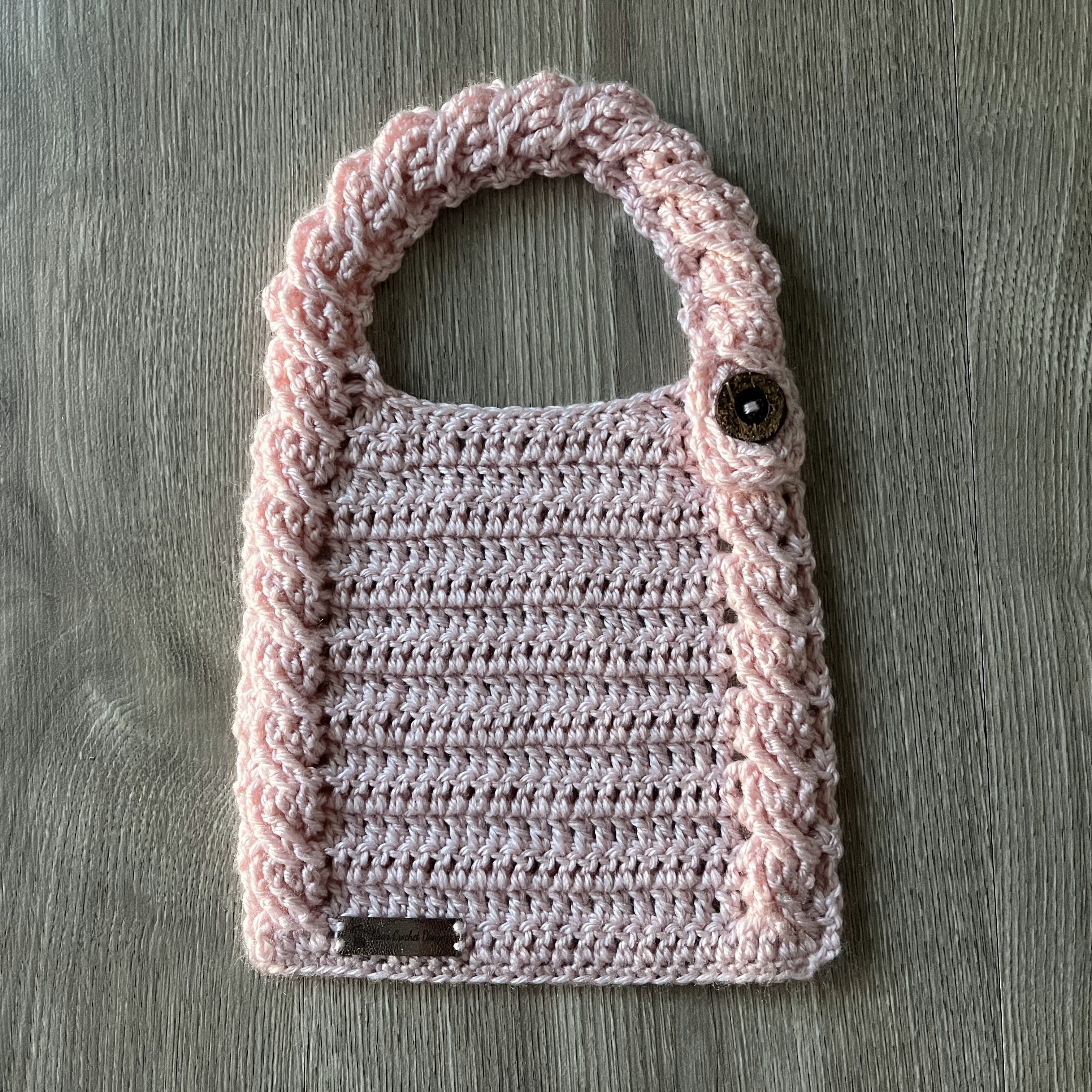 Lola Crochet Cabled Baby Bib Pattern | Stylish & Practical | English PDF Download