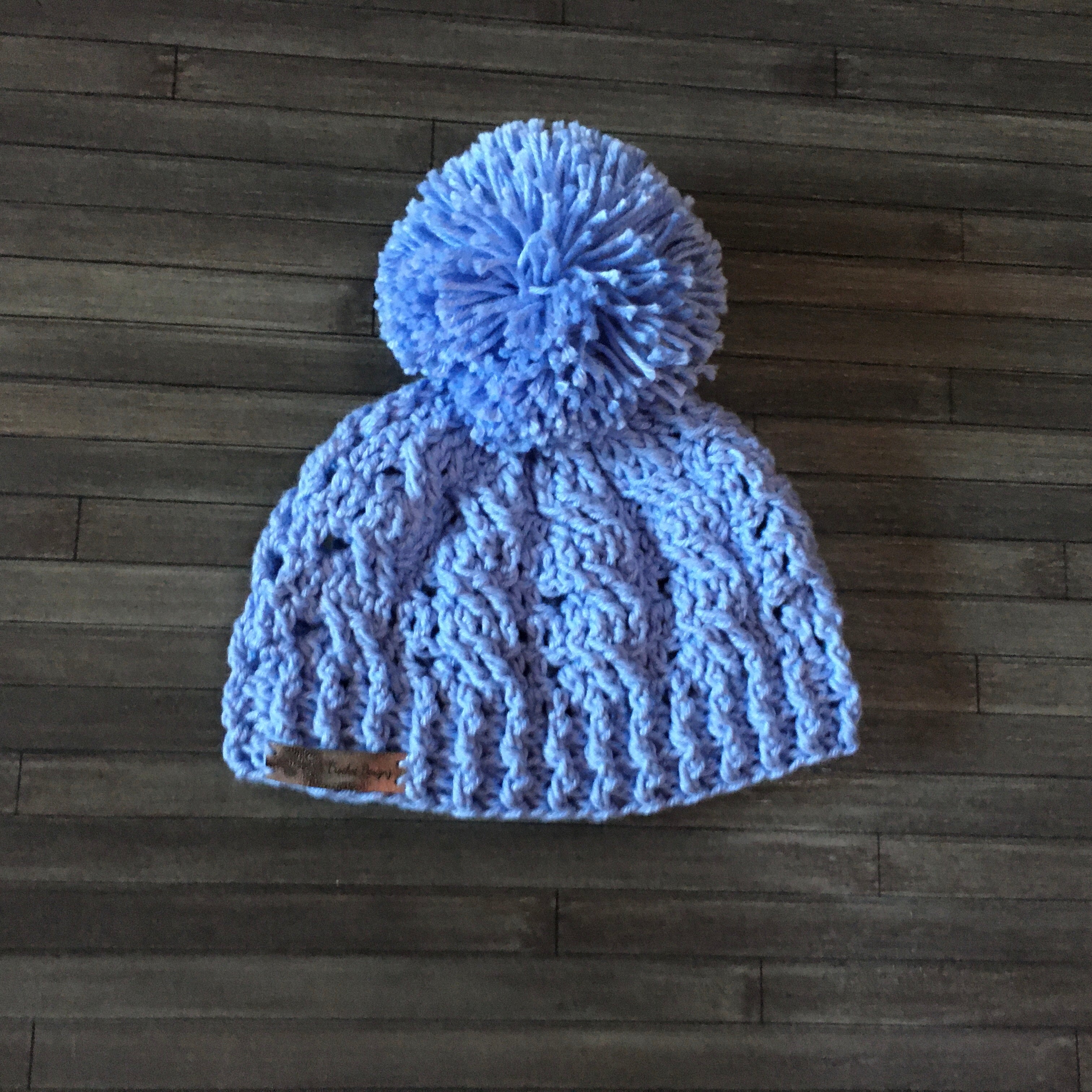 Lola Crochet Cabled Hat Pattern Prem to 10 Years PDF in English