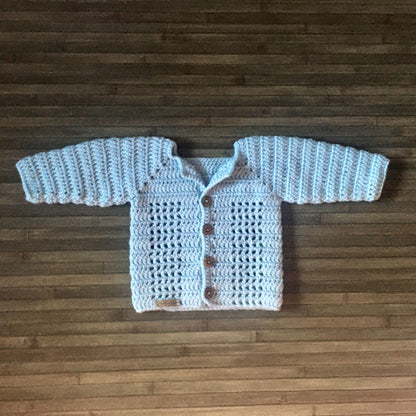 luke crochet baby sweater