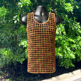 Crochet Mesh Men's Tank Top Pattern (XXS–5XL) – Mirage Summer Singlet for Men & Women