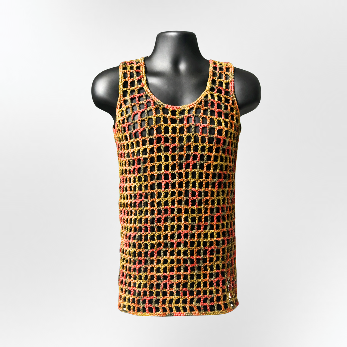Crochet Mesh Men's Tank Top Pattern (XXS–5XL) – Mirage Summer Singlet for Men & Women