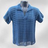 Crochet Men’s Shorts Pattern PDF (S–5XL) – Ocean Mesh Shorts for Men & Women