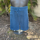 Crochet Men’s Shorts Pattern (S–5XL) – Ocean Mesh Shorts for Men & Women