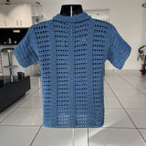 Ocean Crochet Pattern Men's Polo Shirt (S-5XL) – Digital PDF Pattern in English