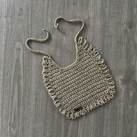 renee crochet baby bib