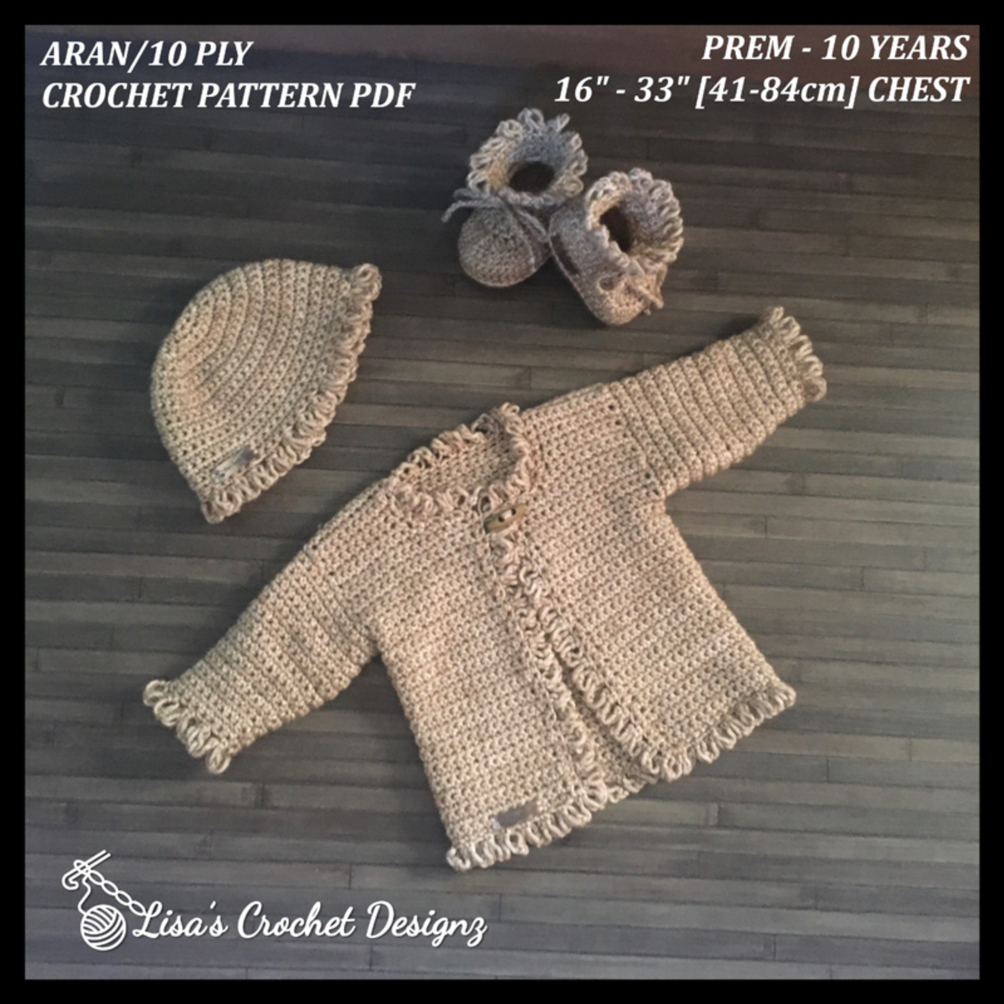 Renee Crochet Baby Bib Pattern | Stylish & Adjustable Unisex Baby Bib English PDF