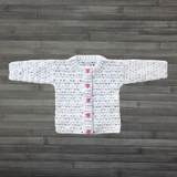 Crochet Baby Cardigan Pattern PDF – Rihanna Baby Sweater (0–3M)
