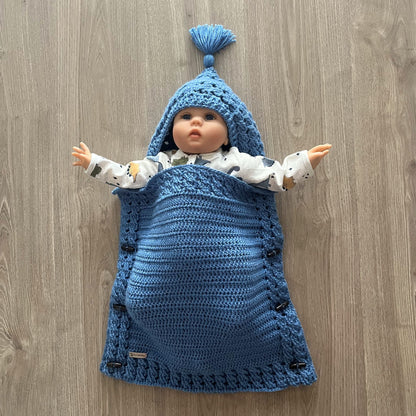 Crochet Pattern River Crochet Baby Sleeping Bag Cocoon