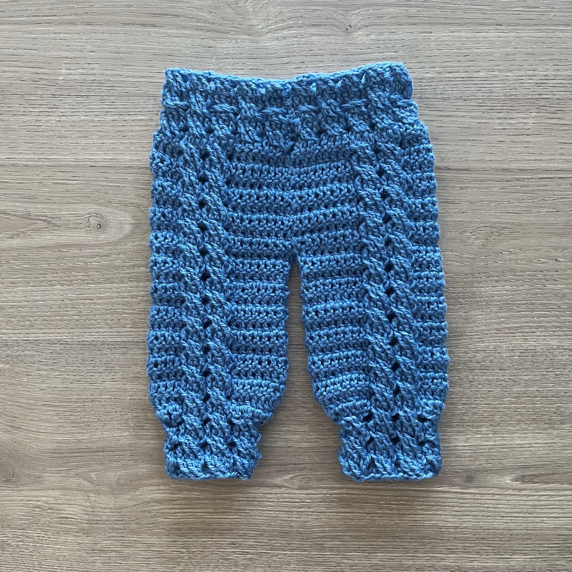 River Crochet Pattern – Cabled Baby Pants (Newborn-2Y) | English PDF | Seamless Unisex Baby Joggers