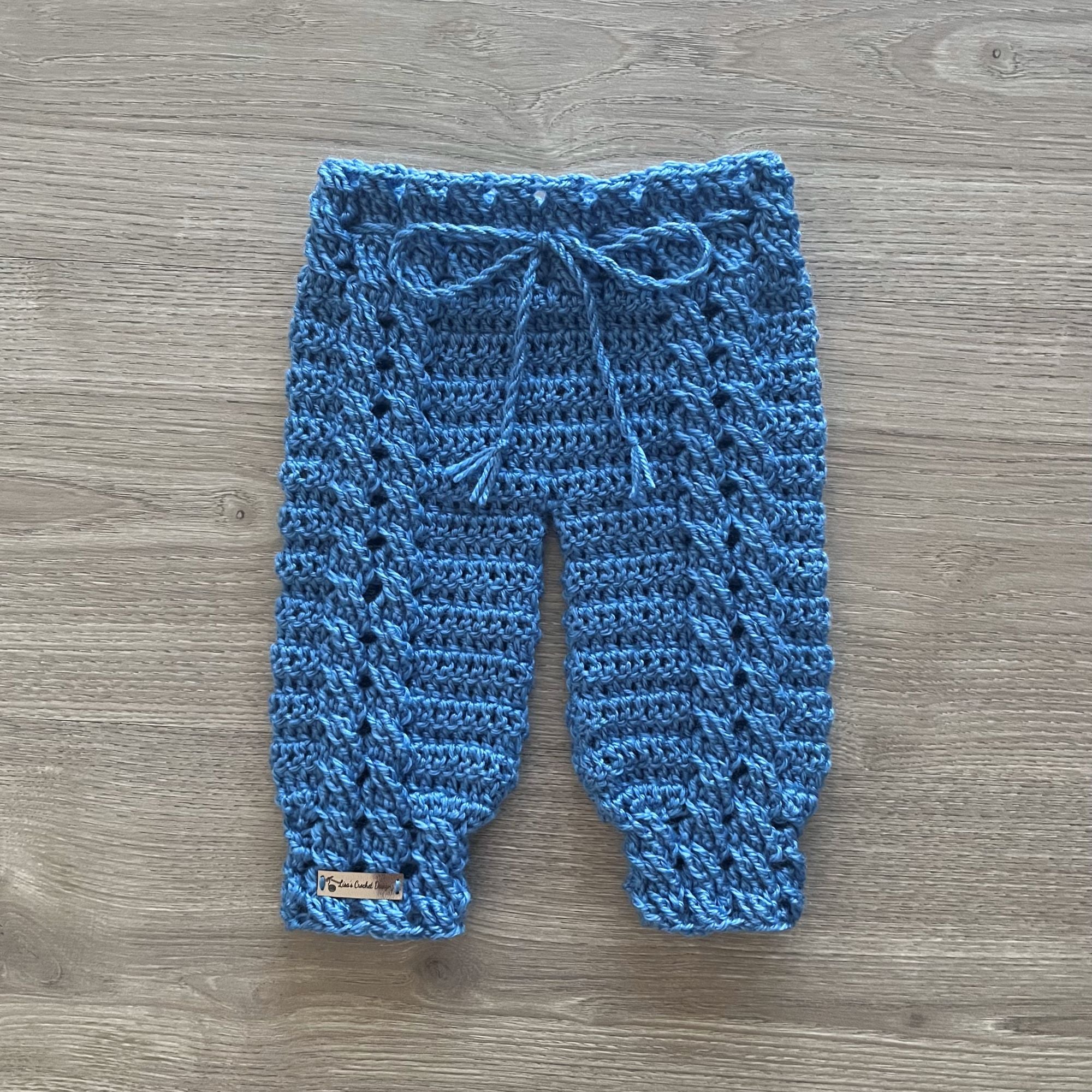 River Crochet Pattern – Cabled Baby Pants (Newborn-2Y) | English PDF | Seamless Unisex Baby Joggers