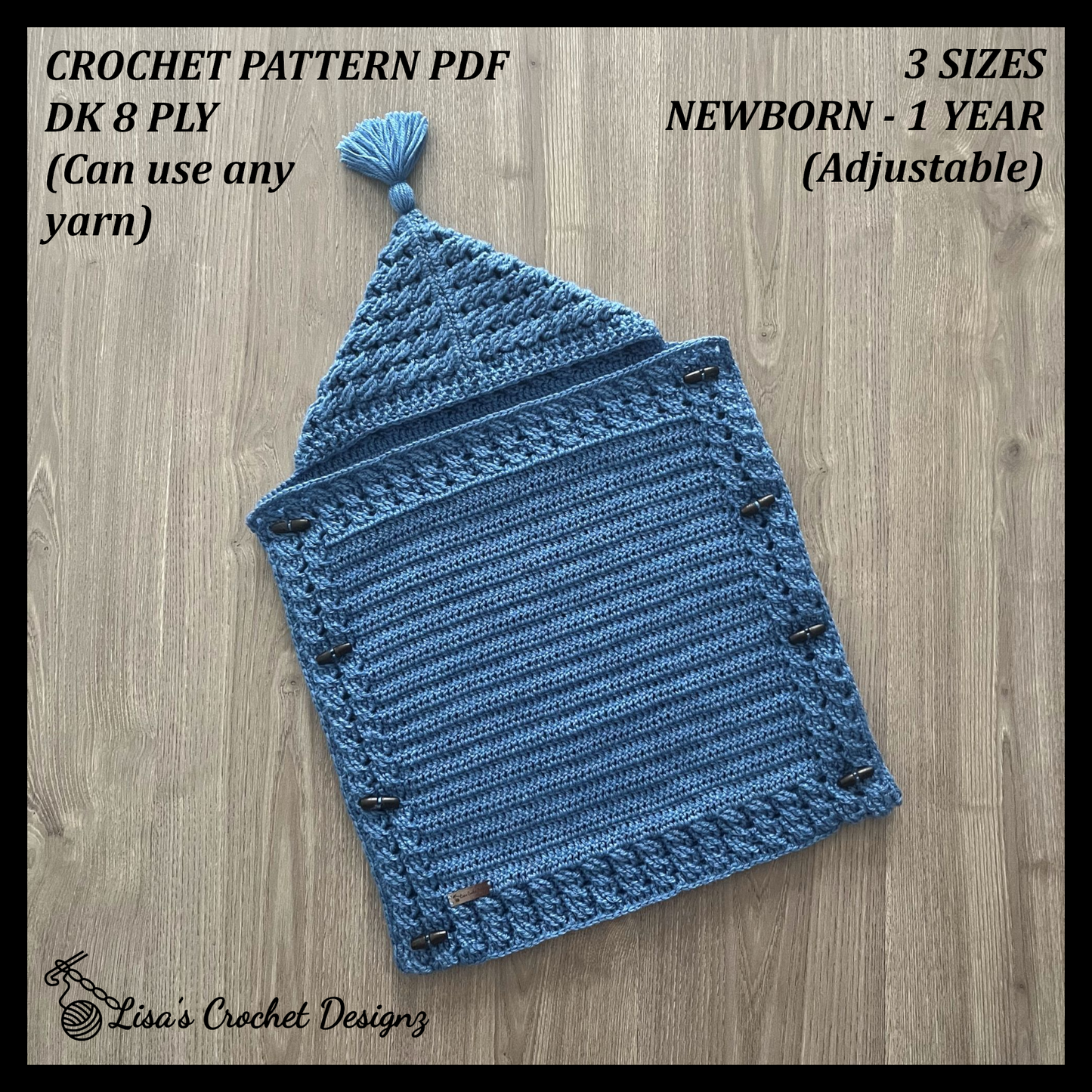 Crochet Pattern River Crochet Baby Sleeping Bag Cocoon