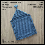 River Crochet Baby Sleeping Bag Pattern – Cozy Cocoon for Babies (PDF, English)