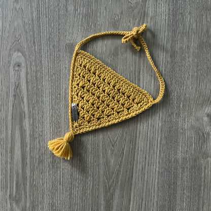 Sam crochet baby bandana bib