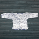 Crochet Baby Cardigan Pattern PDF – Shannyn Baby Sweater (0–3M)
