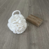 Snowy Crochet Loofah Pattern – DIY Shower Pouf for Spa & Bath | PDF in English