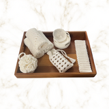 Snowy Spa Set Crochet Pattern Bundle (5 Patterns) – Bathroom & Self-Care Set – English Only