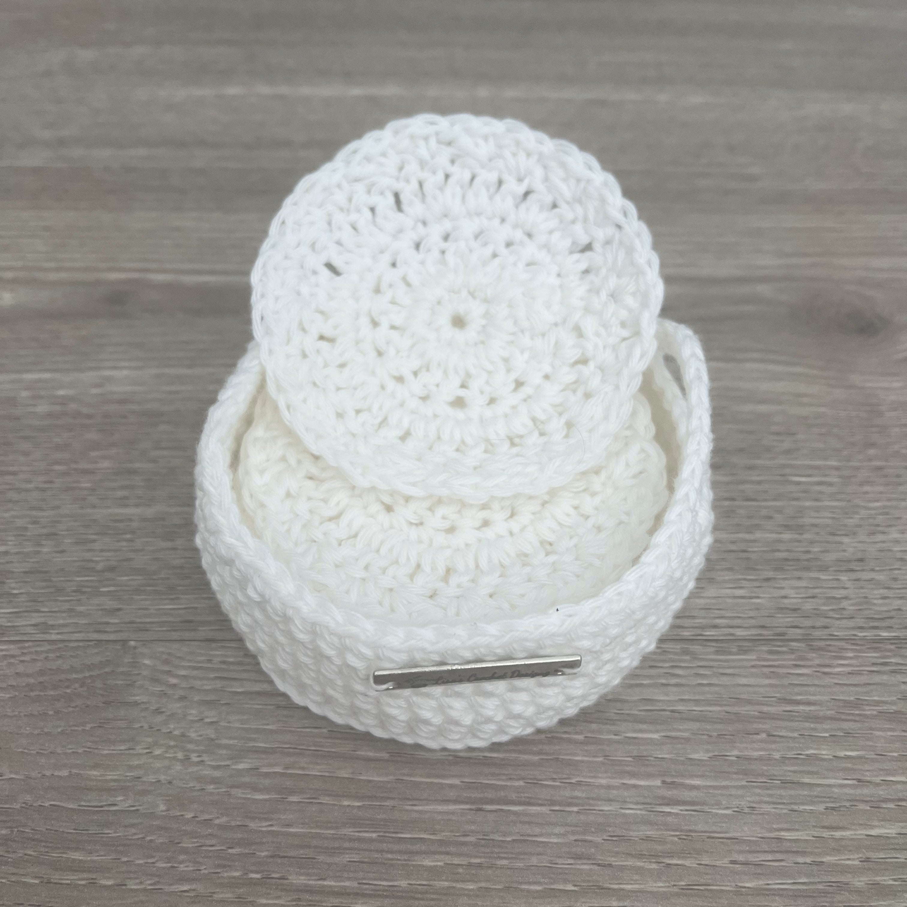 Snowy Crochet Scrubbies & Basket Pattern – Spa Set DIY | PDF Download in English