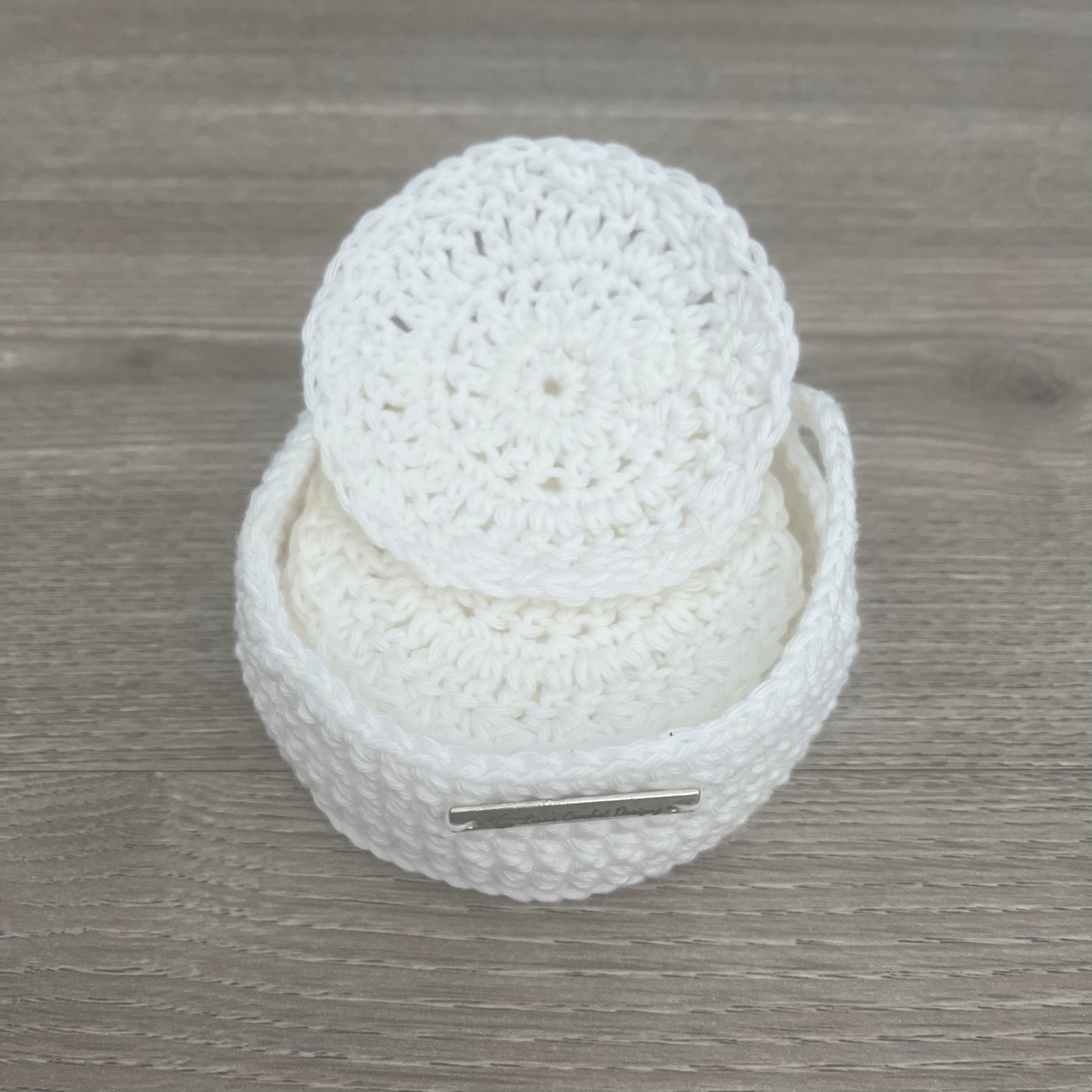 Crochet Pattern Snowy Scrubbies & Basket