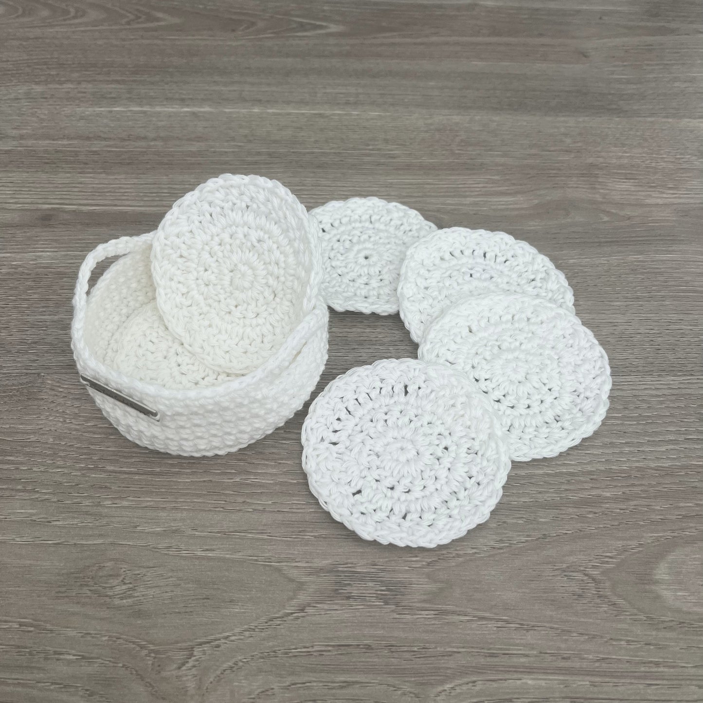 Crochet Pattern Snowy Scrubbies & Basket