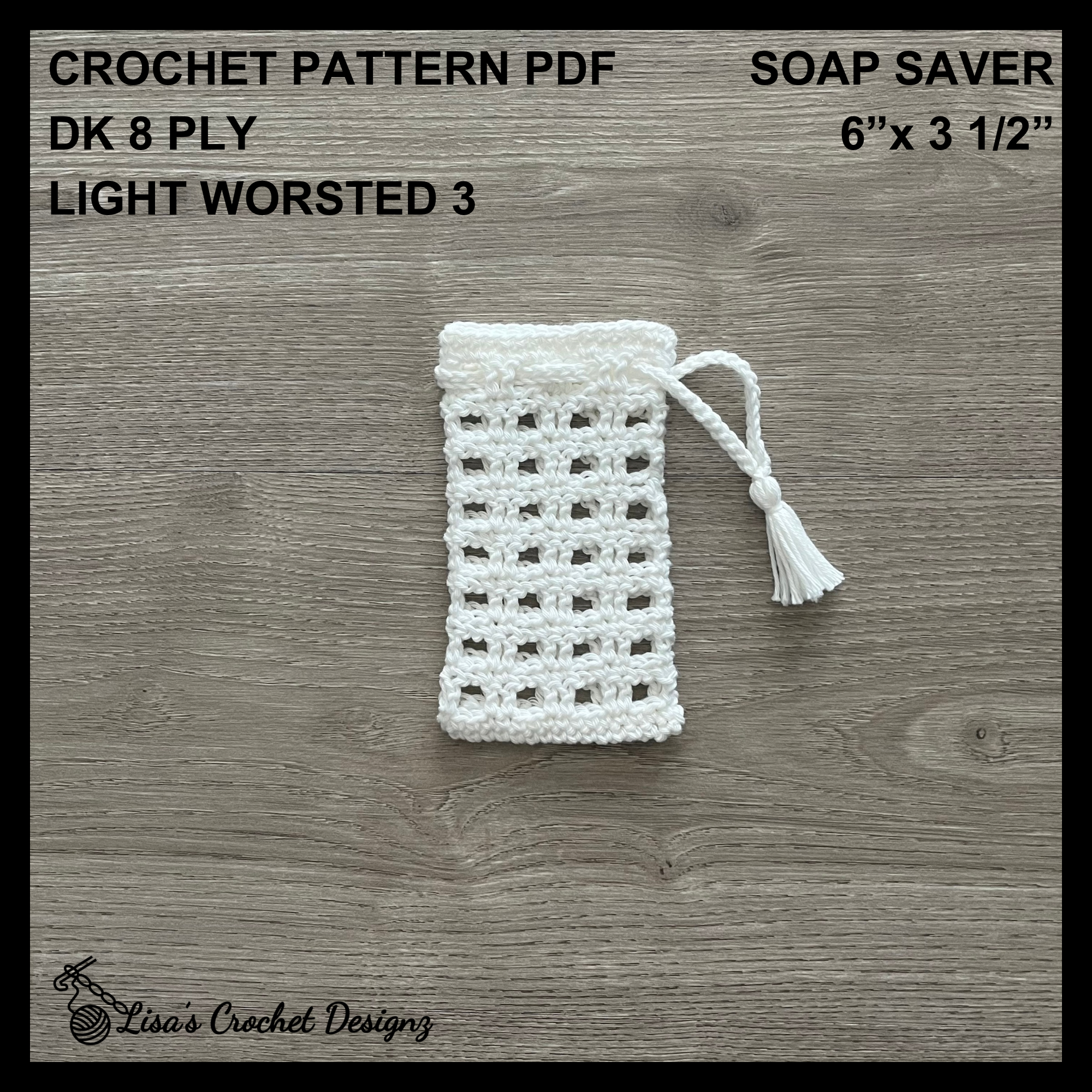 Snowy Crochet Soap Saver Pattern – DIY Spa Set | PDF Download in English