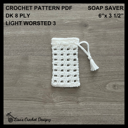 Crochet Pattern Snowy Soap Saver