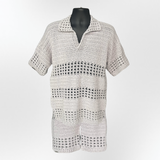 Crochet Men's Polo Shirt & Shorts Set Pattern (S–5XL) – Taylor Matching Summer Outfit for Men & Women