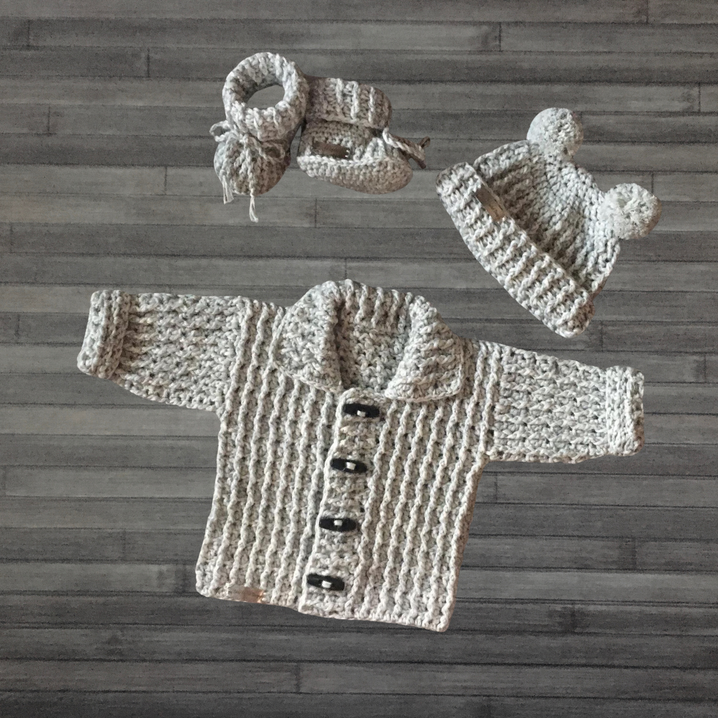 Crochet Pattern Theo Crochet Cardigan Hat and Booties Set Newborn to 10 Years