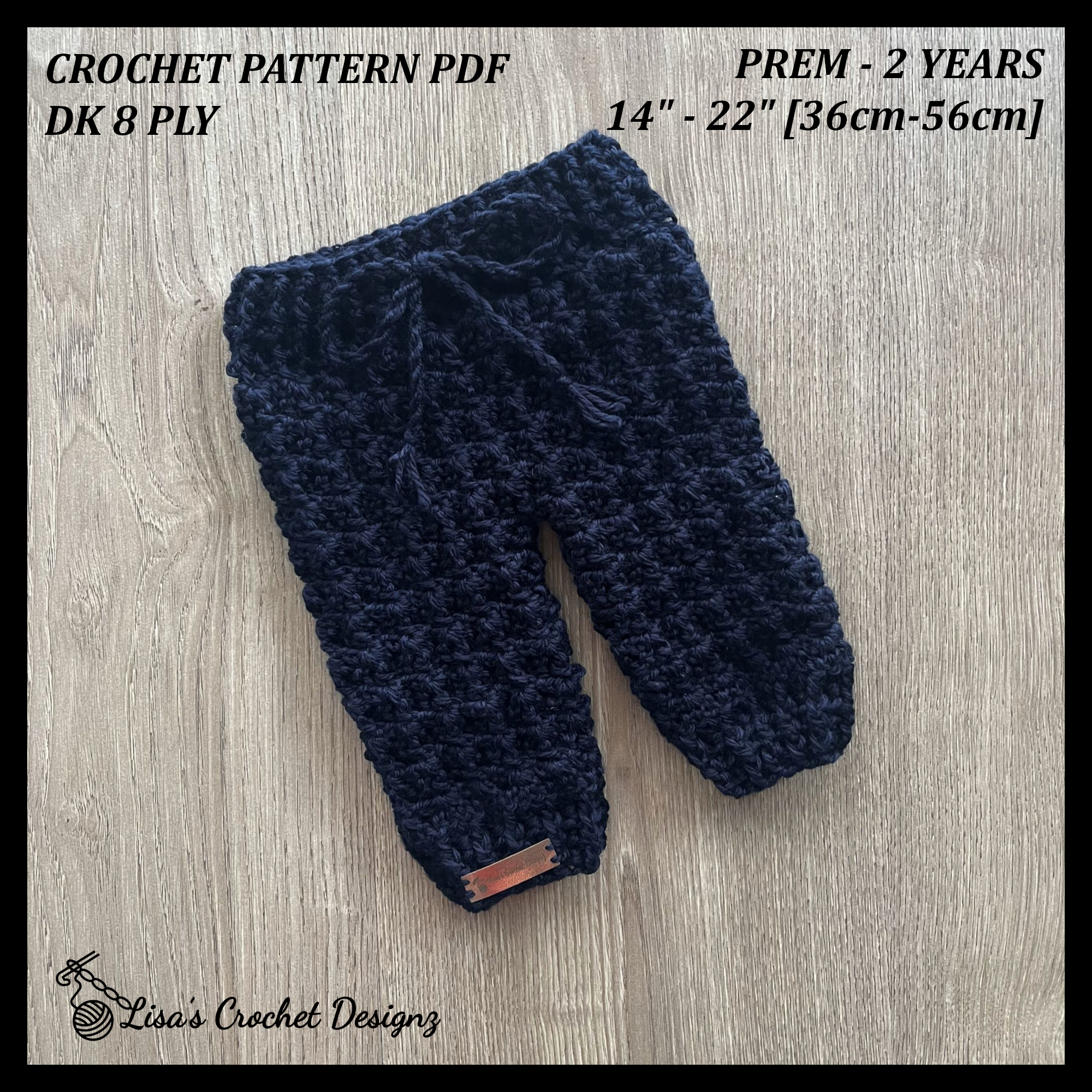 William Crochet Pattern – Shawl Collar Cardigan & Hat (Preemie-10 Y) | English PDF Download