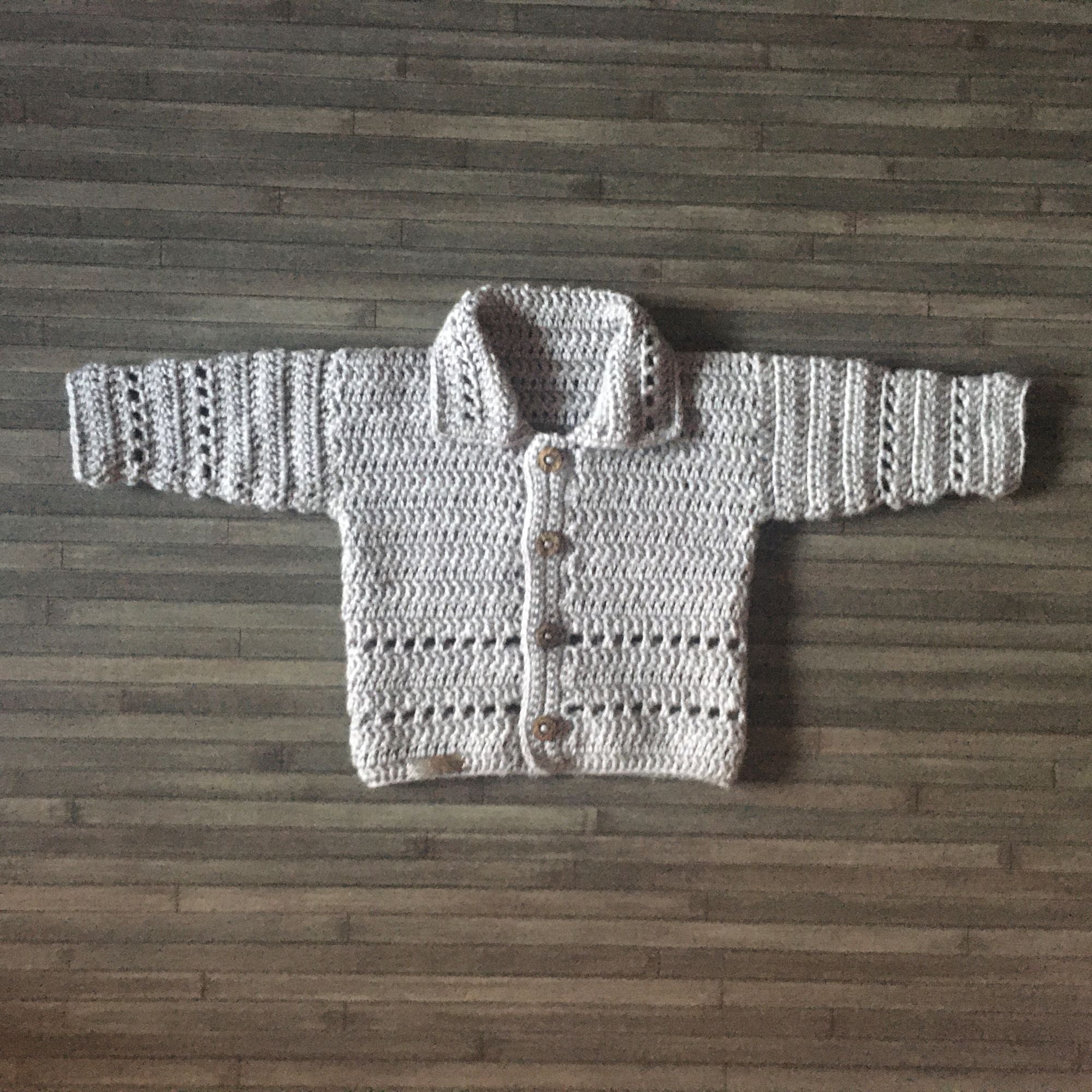 Zac Crochet Pattern Collection – Baby Cardigan, Hat & Pants (Newborn to 2 Y) & Booties – English PDF