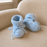Crochet Baby Booties Pattern PDF – Zeb Baby Shoes (Prem–12M)