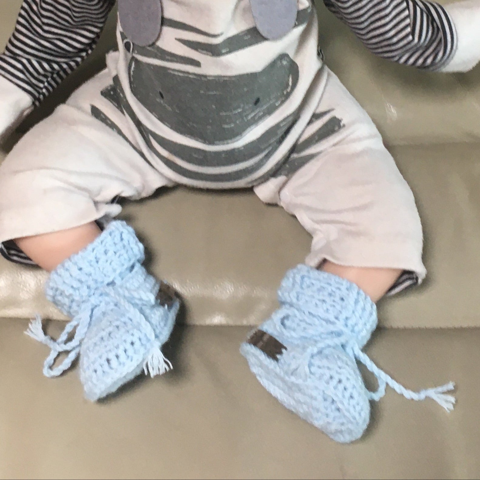 Zeb Crochet Baby Booties | Crochet Pattern PDF | English